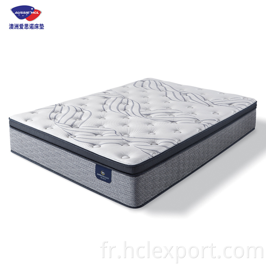 matelas usine en gros en gros de la qualité du sommeil de haut niveau Roll Up Pocket Spring Mattress Zone de confort Matelas